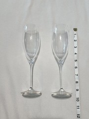 Dom Perignon Champagne 9.5&Prime; Glasses Set Of 2 NICE MUST SEE
