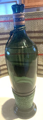 GREEN BOTTLE FRASCATI ITALIAN WINE EMPTY NAUTICAL ROPE DESIGN 1962