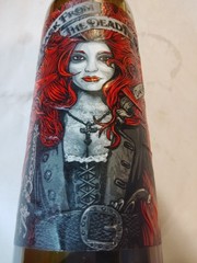 Empty 2019 Back From The Dead Dark Red Blend Wine Bottle