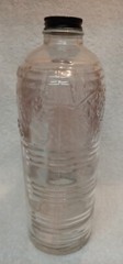 NICE! Vintage One Half Gallon Owens-Illinois Clear Glass Wine Embossed Exc Cond!