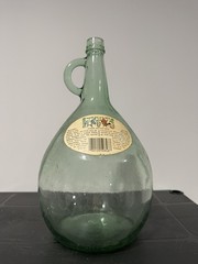 Vintage Almaden 4L Green Glass Wine Jug Bottle Demijohn Terrarium Carboy