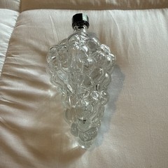 Vintage Glass Grape Cluster Bottle Collectible Wine Novelty Made in Turkey