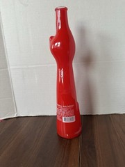 Red Happy Cat Glass Wine Bottle 13 in. Collection Fun Cats! 🐱