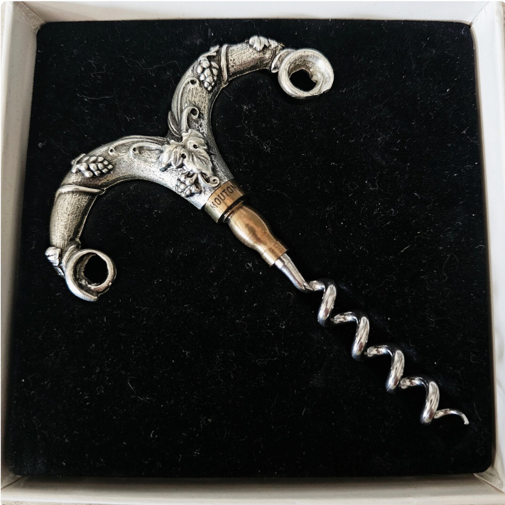 NIB Chateau Mouton Corkscrew Wine Opener, Rare Vintage Collectible from Bordeaux