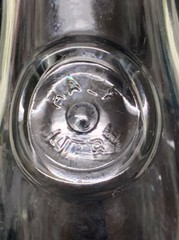 Unique Half Litre Wine Bottle Carafe Decanter With Cork Anchor 25 U.S.A Marked