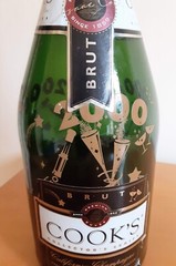 Collectible 2000 Cook&rsquo;s Champagne Bottle W/ Cork -Millennial Celebration – Empty