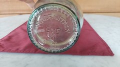 ITALIAN ART GLASS WINE BOTTLE DECORATION 22&Prime;H X 4-3/4&Prime; DIA. MARKED SVE A 3LT
