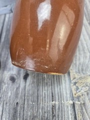 Vintage Stoneware Moonshine Wine Bottles Red/Brown Jugs