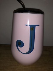 stainless steel Cute wine tumbler with lid 12oz