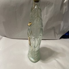 VINTAGE 13”FISH Sculptured Shaped Light Green Glass Wine Bottle Empty Pescevino