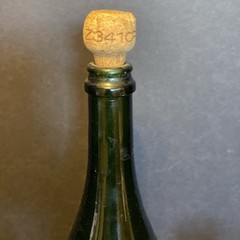 1.5L 1995 Perrier Jouet Brut Fleur de Champagne Empty Bottle W/ 4 Glasses