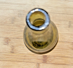 Circa 1900 Antique Hand Blown Blob Top Glass Wine/ Beer Bottle
