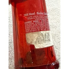 Moselland Zeller Schwarze Katz Cat Wine Bottles Red Black 2008 Pair 13 Inch