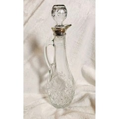 Vintage Morgan David 13in Clear Glass Wine Decanter Genie Bottle