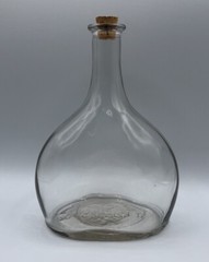 Vintage Handblown Oregon Glass Kidney Form Bottle Liquor 8.5” x 6” x 3”