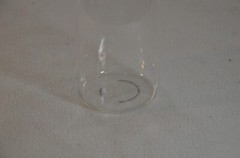 Wine Bottle / Bottle with Glass On Top