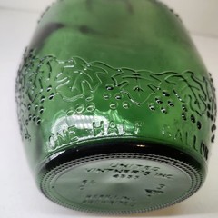 Vtg United Vintners 4555 half Gallon Green Glass Bottle/Established -1881