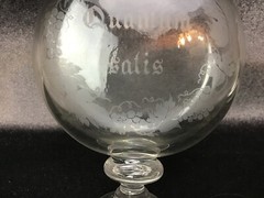 Antique Quantum Satis Wine Tasting Bottle Latin « Just Enough »