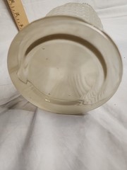 Vintage Frosted Glass Fish Shaped Bottle 14&Prime; Tall.