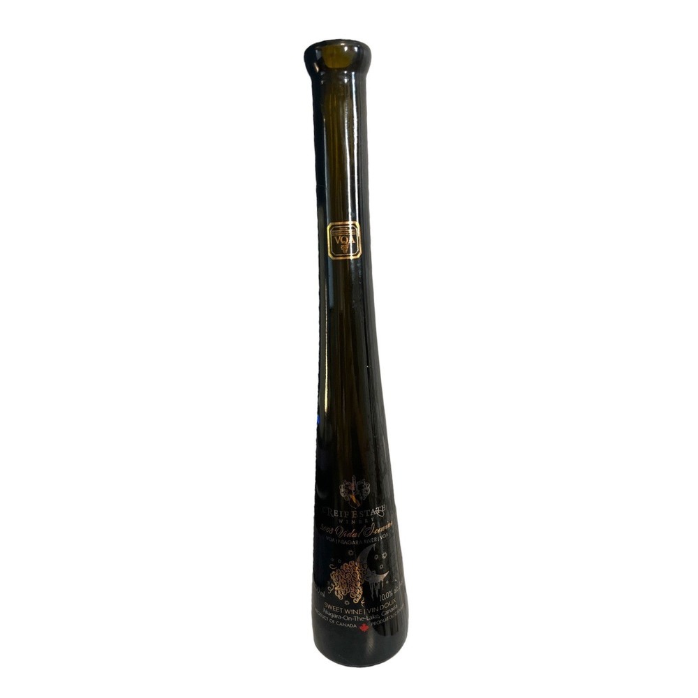 Reif Estate Winery Vidal Icewine Bottle Decorative Canada Tall Slender Wine Bott