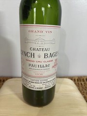 1989 Chateau Lynch Bages Pauillac Empty Bottle No Cork