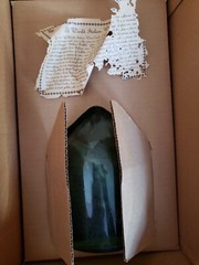 Vintage Old World Hand Blown Italian Wine Bottle Ice Chamber Pocket