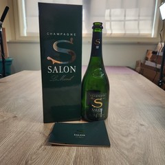 1997 Salon Le Mesnil EMPTY Bottle Box Booklet Champagne Blanc de Blancs Vintage