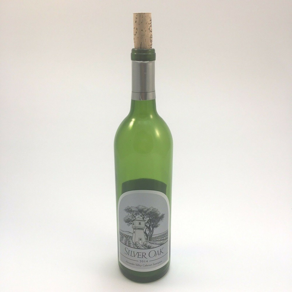 2014 Silver Oak Alexander Valley Vintage Wine Bottle Label Cork Empty Not Rinsed