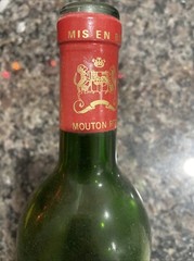 1986 Mouton Rothschild Wine Bottle (empty)