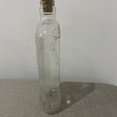 Garretts American Wines Bottle Clear Glass Embossed Antique 