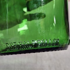 Vintage Christian Brothers Green Liquor Wine Bottle One Half Gallon