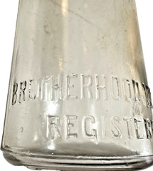 Vintage Brotherhood Wine Co Wine Bottle, Quart Size, 1910-1915, Used (DD1)
