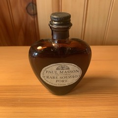 Vintage PAUL MASSON Rare Souza Port Liquor Bottle EMPTY MINI 2 oz HEART SHAPE