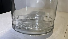 Vintage PAUL MASSON CLEAR GLASS WITH LID Wine Water Milk Carafe