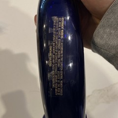 Blue Moon Riesling 500ml Blue Glass Collectible Wine Bottle Moon Face Design