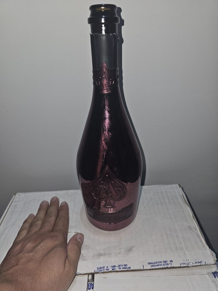Empty Bottle Ace Of Spade Rose Pink Rare Bottle Armand De Brigna