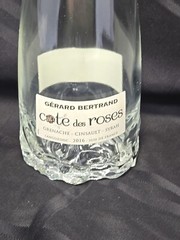 🌹Cote Des Roses WINE BOTTLE Rose Bottom/Pink Glass Stopper COLLECTIBLE EMPTY
