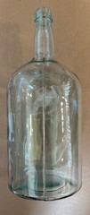 Vintage Green Glass Demijohn Aqua Gallon Bottle – 15&Prime;H X 6&Prime;Dia Ships FREE in USA
