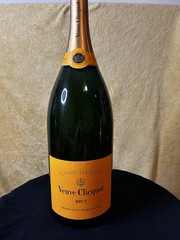 Empty VeuveClicquotBrutChampagne Jeroboam 3L Bottle w/ Wooden PresentationCase