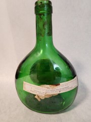 Vtg / Rare – 1977 – Franken Volkacher Kirchberg- Empty Wine Bottle & Cork & Top