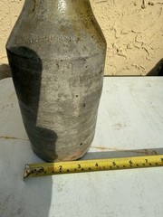 Antique Stoneware Bottle D L Ormsby 1848 Ginger Beer Large Quart? NYC Manhattan