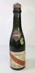1926 Antique G. H. Mumm Cordon Empty Champagne Bottle Cart Rouge Split Reims