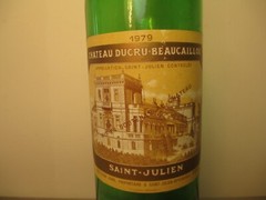 Chateau Ducru-Beaucaillou 1979 Empty Collectable Wine Bottle! Bordeaux France