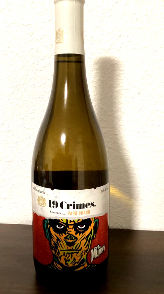 EMPTY 19 CRIMES THE MUMMY Universal Monsters WINE BOTTLE HALLOWEEN Talking Label