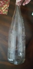 Vintage Garrett & Co. Virginia Dare Clear Glass Wine Bottle, 14.5&Prime;, 1/2 Gallon