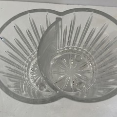 VTG WINE BOTTLE HOLDER CHILLER CRYSTAL 1980&rsquo;S