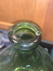 Huge ITALIAN VINTAGE Glass Wine Demijohn Jug