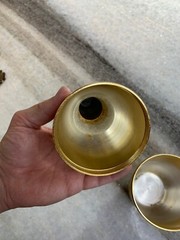Ornate Gold/Gilded Hand Carved/Etched Liquor Bottle Decor/Decoration/Tumbler!