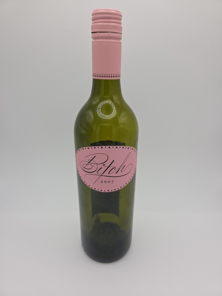Vintage Novelty Collectable BITCH Brand 12&Prime; Empty Wine Bottle 750ml 2007