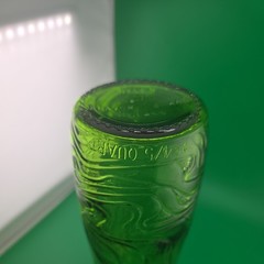 Gallo ripple wine bottle 4/5 quart rare vintage Green embossed scrolls in bottle